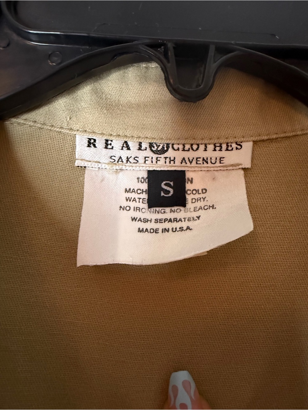 Title: Vintage Real Clothes Saks Fifth Avenue Cotton Shirt & Maxi Skirt Set S/L - Picture 6 of 11